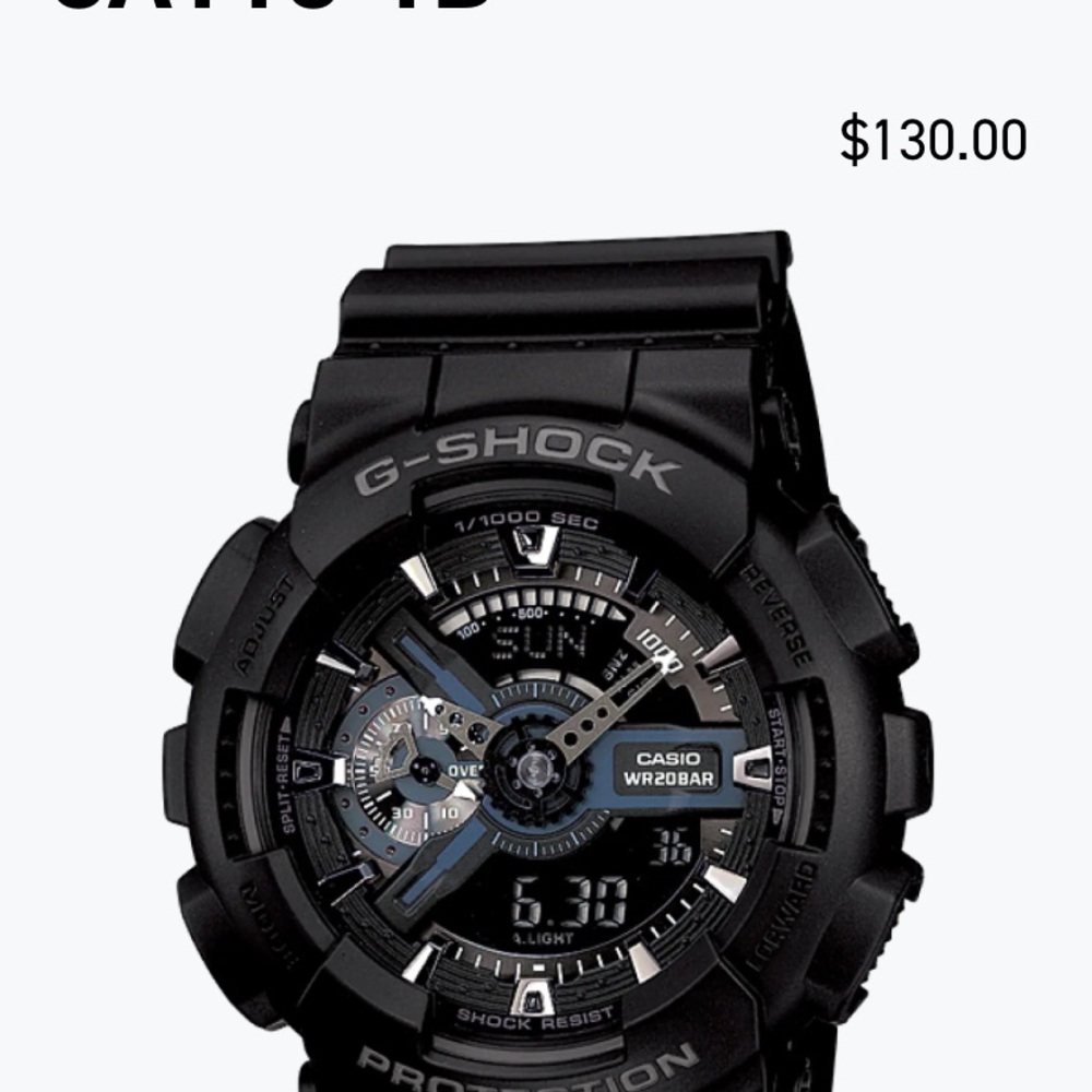 Casio G-Shock Stealth Black Watch